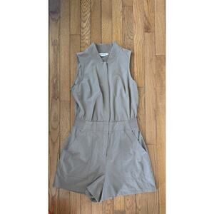 Athleta Brooklyn Utility Work Casual Romper Soft Size 2 Tan